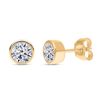 LUXURIANT DIAMOND - Lab grown Diamant VS-GH Ohrringe, IGI zertifiziert, 585 Gold ca. 1.01 ct