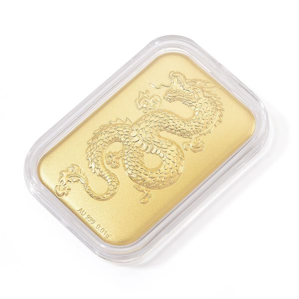 Barren mit Drachen-Motiv in 999er Gold image number 3