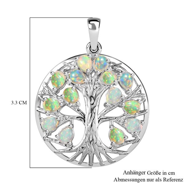 AA &auml;thiopischer Opal-Anh&auml;nger, 925 Silber rhodiniert - 1,44 ct. image number 5