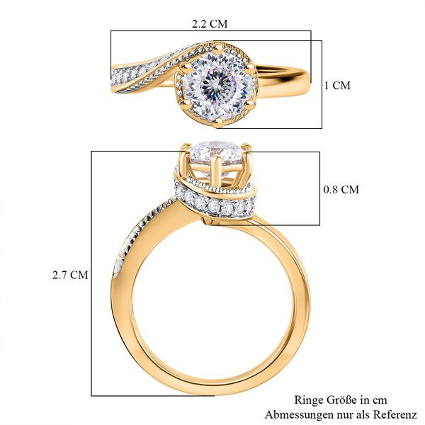 Moissanit Ring, ca. 1,51 ct. image number 5