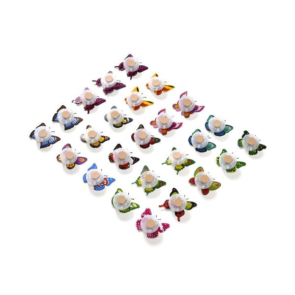 25er LED-Set aus mehrfarbigen Schmetterlingen image number 9