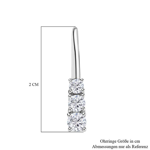Moissanit Ohrringe - 0,75 ct. image number 5