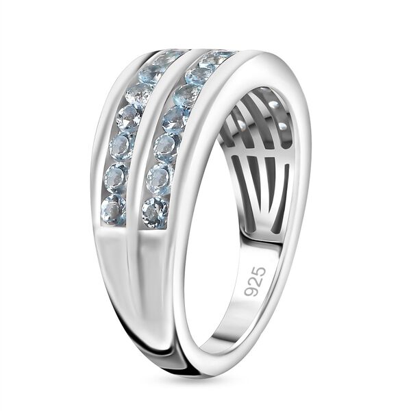 Espirito Santo AAA Aquamarin Ring, 925 Silber rhodiniert, ca. 0.86 ct. image number 5