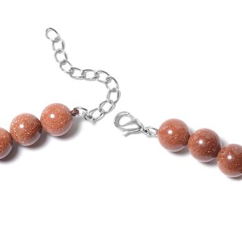 Gold Sandstein Halskette, 50 cm - 50 ct.