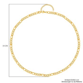 Figarokette, ca. 50 cm, 316L Edelstahl , ca. 27,50g, goldfarben