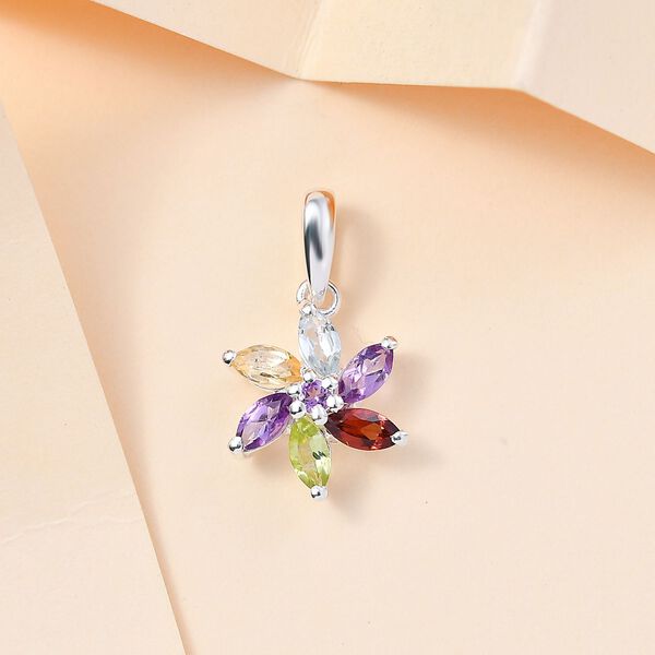 Multi Edelstein Anhänger - 0,96 ct. image number 2