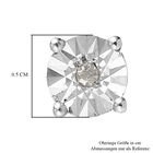 Diamant Ohrstecker 925 Silber Platin-Überzug image number 4