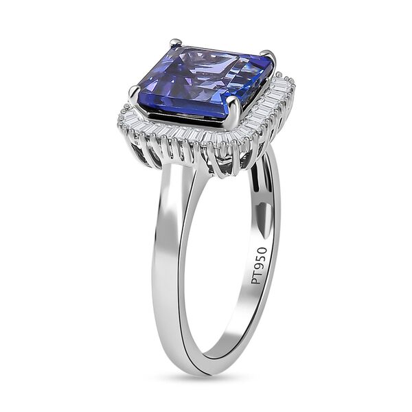 RHAPSODY AAAA Tansanit und VS EF Diamant Ring in 950 Platin - 3,41 ct. image number 7