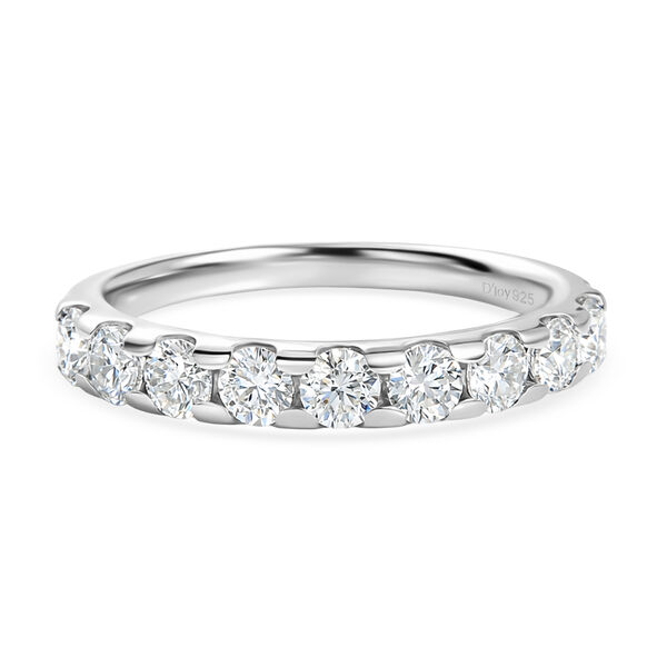 D'Joy Moissanit Ring, 925 Silber platiniert - 0,93 ct.