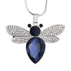 Mehrfarbiger Kristall Halskette, ca. 60 cm, Schmetterling