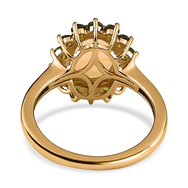 AA nat&uuml;rlicher, &auml;thiopischer Welo Opal und Chromdiopsid-Ring - 1,82 ct. image number 6