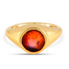Ammolit Ring 925 Silber Gelbgold Vermeil (Größe 18.00) ca. 2.04 ct
