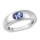 Tansanit Ring 925 Silber Platin-Überzug image number 3