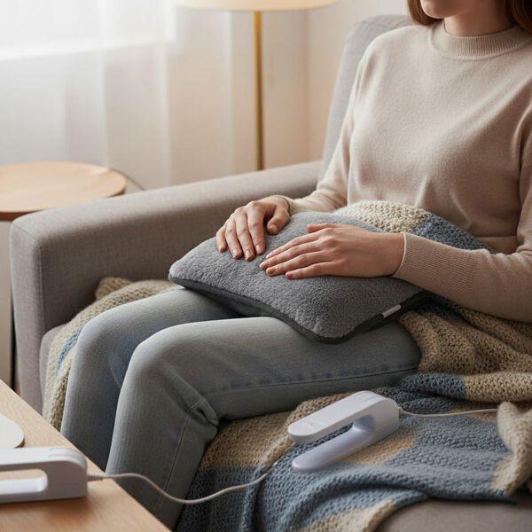 Elektrische Wärmflasche mit Plüschbezug und Ladefunktion, 19x27cm, Grau image number 2