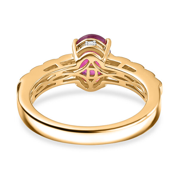 D'Joy afrikanischer Rubin und Diamant Ring - 1,84 ct. image number 5