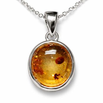 Bernstein Schmuckset ca. 43 cm 925 Silber