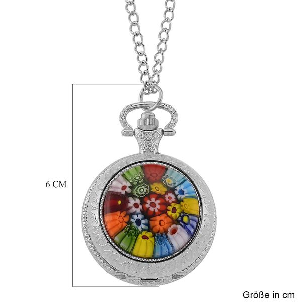 EXKLUSIVES ANGEBOT STRADA SPINNING Uhr mehrfarbiges Murano-Stil Glas mit Japanisches Uhrwerk 91.4 cm image number 7