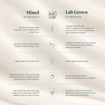 LUXURIANT DIAMOND - Lab Grown Diamant Ohrringe 925 Silber ca. 0.50 ct