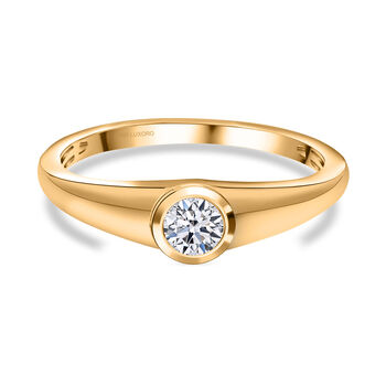 LUXORO IGI zertifizierter VS-GH Labor Diamant Ring in 585 Gelbgold- 0,50 ct.