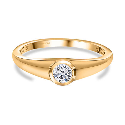 LUXURIOUS DIAMOND - Lab grown Diamant VS-GH Ring, IGI zertifiziert, 585 Gold (Gr&ouml;&szlig;e 18.00) ca. 0.50 ct