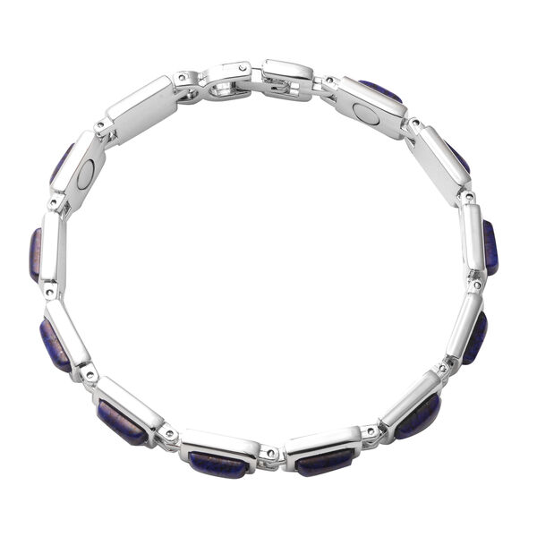 Lapislazuli Armband ca. 16.5 cm silberfarben ca. 15,00 ct image number 3