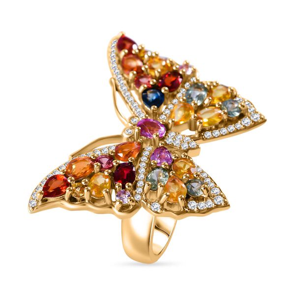 Mehrfarbiger Saphir Ring, ca. 5,27 ct. image number 2