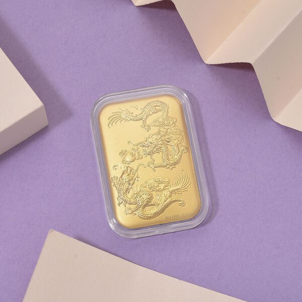 Drachen-Barren in 999er Gold image number 2