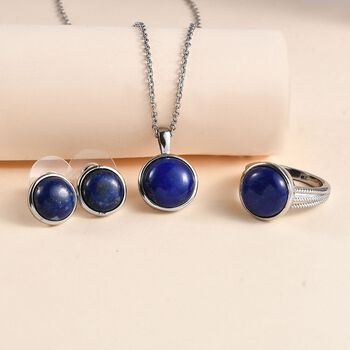 3er-Set Lapislazuli Schmuckset - 20,50 ct.