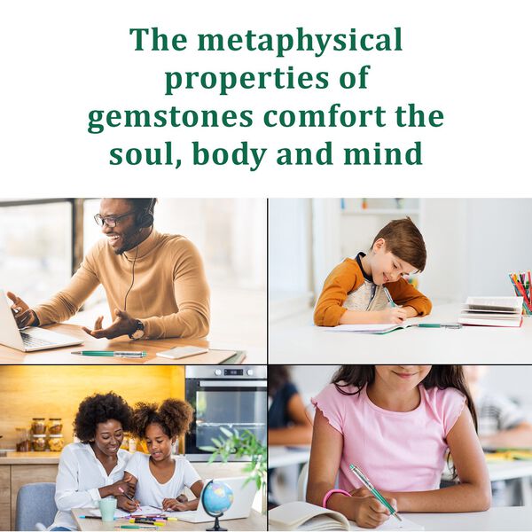 Premium Kollektion: Smaragd Kugelschreiber mit zusätzlicher Mine und Schlüsselanhänger image number 12