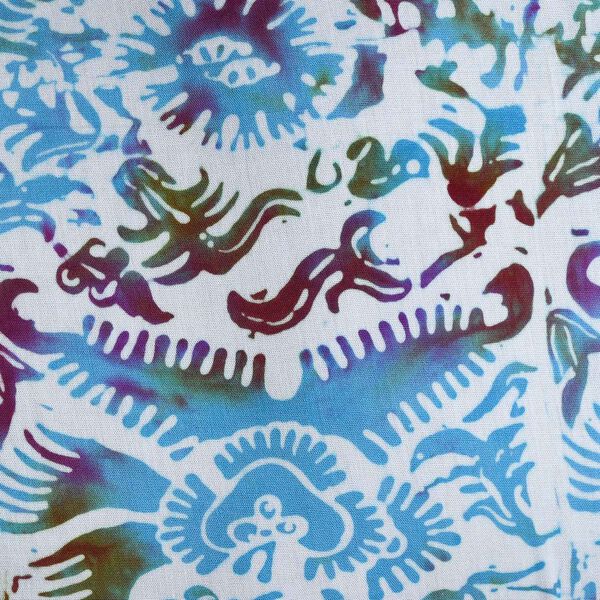 Bedruckter Sarong aus Viskose, Schwarz image number 3