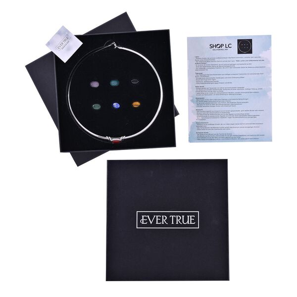 EVER TRUE schlichte Solit&auml;r-Edelstein-Halskette in Ros&eacute;goldton image number 8