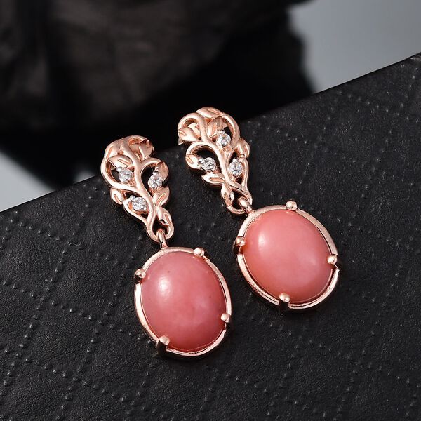 AA Vinicunca peruanische Opal und Zirkon Ohrringe - 4,83 ct. image number 1