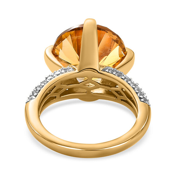 Citrin und Zirkon Ring - 8,38 ct. image number 6