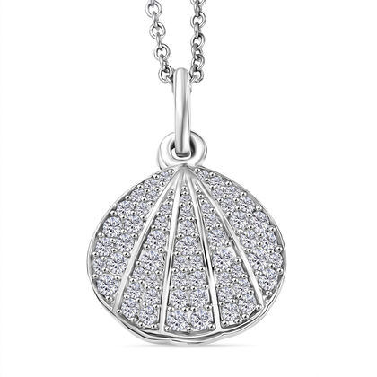 EVER TRUE S&uuml;&szlig;wasser Perle (10.5-11 mm), Wei&szlig;er Zirkon Schmuckset ca. 50 cm, Nickelfreies Messing, Silberfarben