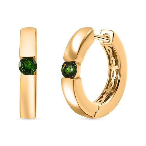 Nat&uuml;rliche Chromdiopsid-Ohrringe - 0,58 ct.