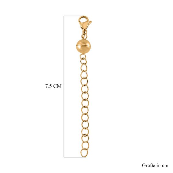 Reiner Edelstahl rhodiniert, Reiner Edelstahl vergoldet Schmuckset ca. 6,30g image number 6