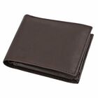 Klassische Bifold Herren-Geldbörse, 100% echtes Leder, RFID geschützt, braun image number 0