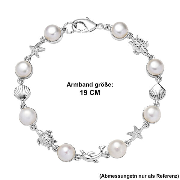 EVER TRUE S&uuml;&szlig;wasser Perle (7.5-8 mm) Armband ca. 19 cm Nickelfreies Messing image number 5