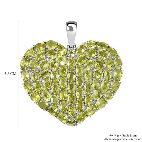 D&rsquo;joy Peridot Anh&auml;nger 925 Silber rhodiniert ca. 12.04 ct image number 6