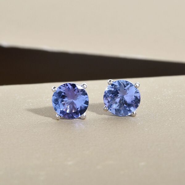 Tansanit Ohrstecker - 0,92 ct. image number 2