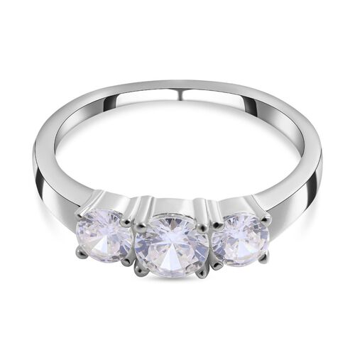 LUSTRO STELLA - Weißer Zirkonia-Ring, 925 Silber rhodiniert - 1,75 ct. image number 0