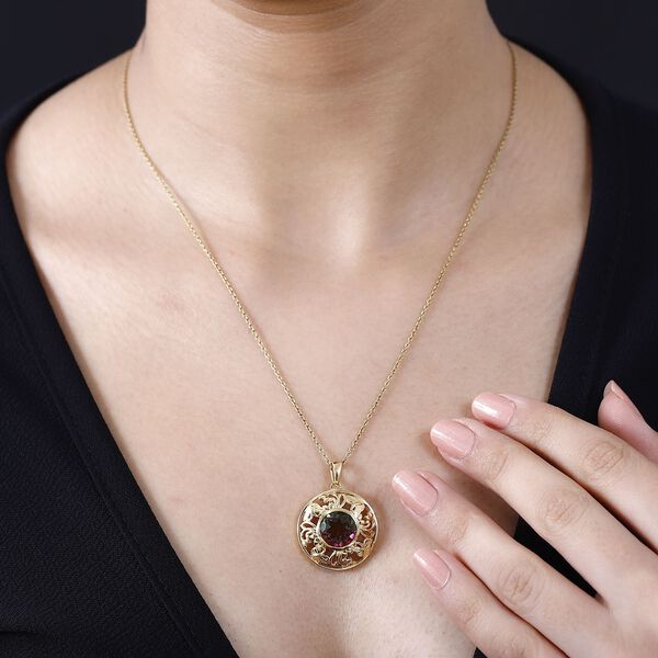 Wassermelonen Quarz Triplett Anhänger - 4,18 ct. image number 3