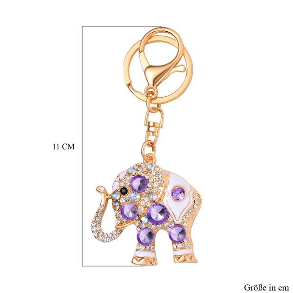 3 St&uuml;ck Dekorativer Schl&uuml;sselanh&auml;nger, Erdbeere, Elefant, Ballerina, mehrfarbig image number 9