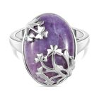 Lila gefärbter Opal Ring Messing (Größe 16.00) ca. 9,40 ct