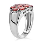 Roter Zirkonia Ring, reiner Edelstahl (Größe 16.00) ca. 2,00 ct image number 4