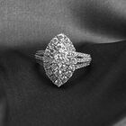 New York Kollektion - Weißer Diamant VS-EF Ring, 585 Gold (Größe 18.00) ca. 2.00 ct