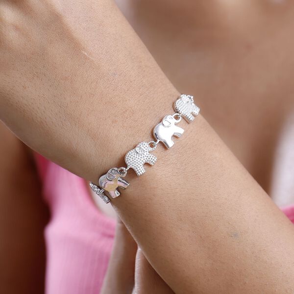 Elefanten-Armband im Designer-Stil, 19cm image number 3