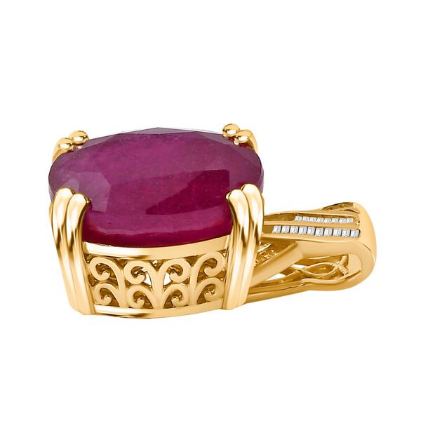 Royal Bali Kollektion- Afrikanischer Rubin und Diamant-Anhänger - 15,27 ct. image number 6