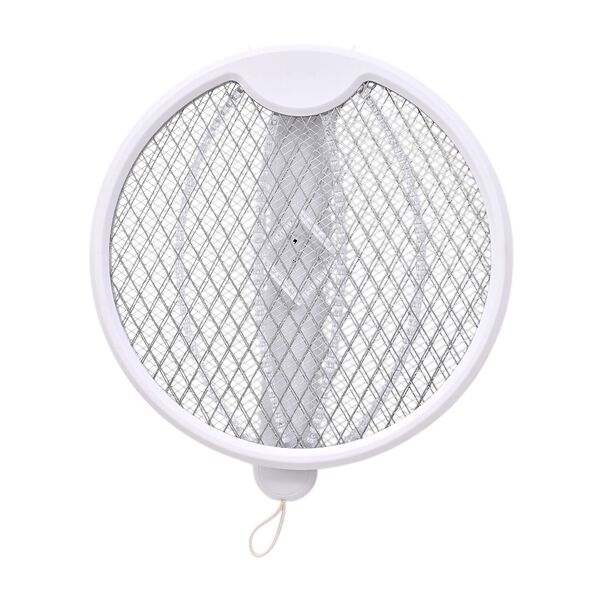 3-in-1 Elektrische M&uuml;ckenklatsche mit USB Aufladung, klappbar, zum Aufh&auml;ngen oder Aufstellen, 500 mAh, Wei&szlig; image number 3