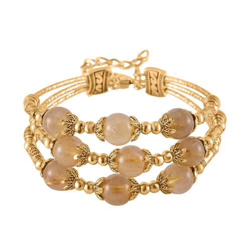 Golden strahlen Quarz Armband, 18 cm - 68,50 ct. image number 0